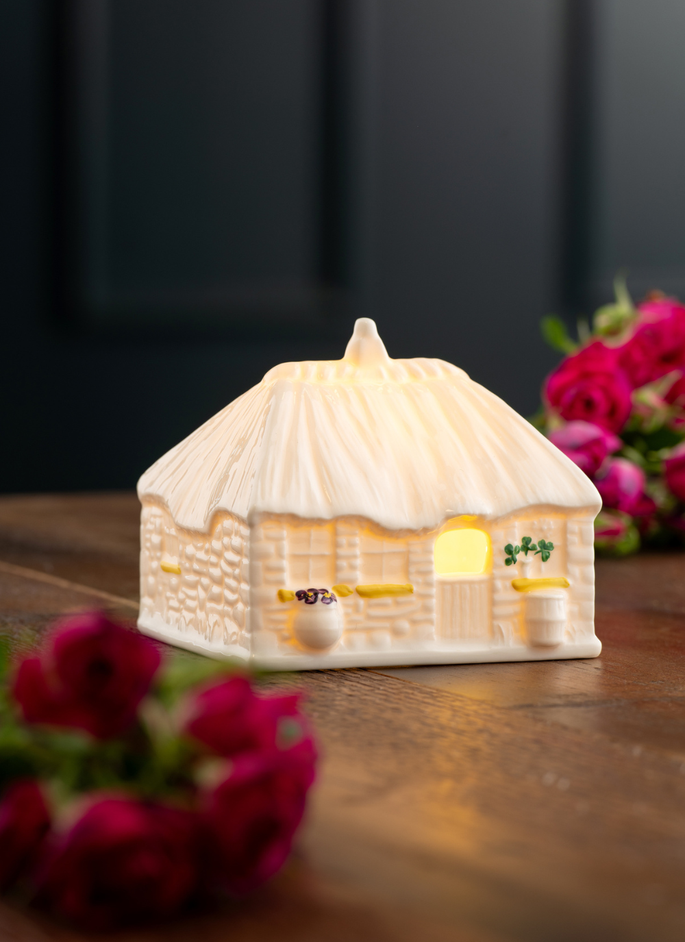 Irish Thatched Cottage LED Edition Piece 2025